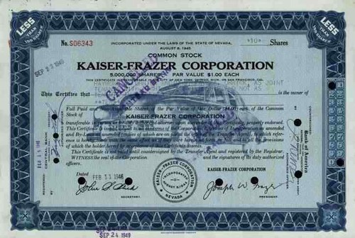 Kaiser frazer 1946 - kaiser,