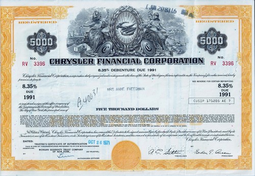 Chrysler financial corporation - chrysler,