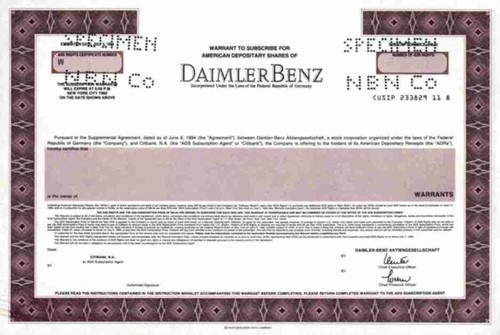 Daimler benz 1994 stuttgart - daimler,