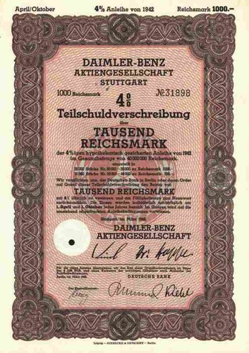 Daimler benz 1942 stuttgart - ag,